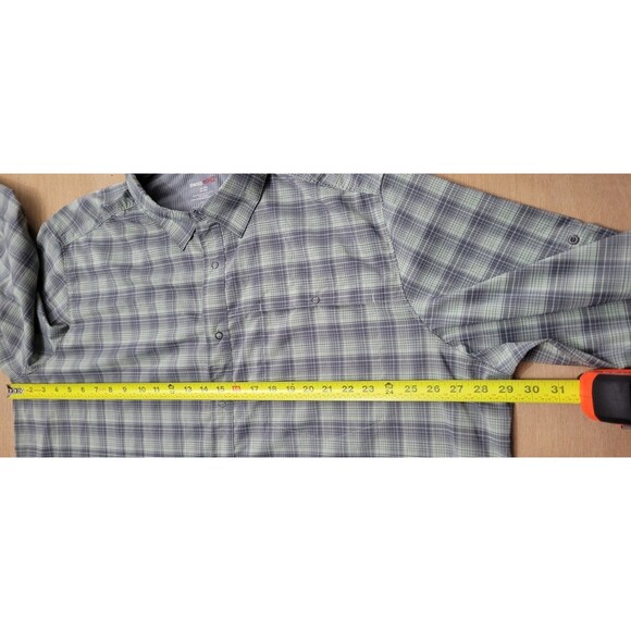 Swiss Tech SM29Y082B Long Sleeve Button Up Men's Size 3XL Green Plaid Shirt - Picture 9 of 11